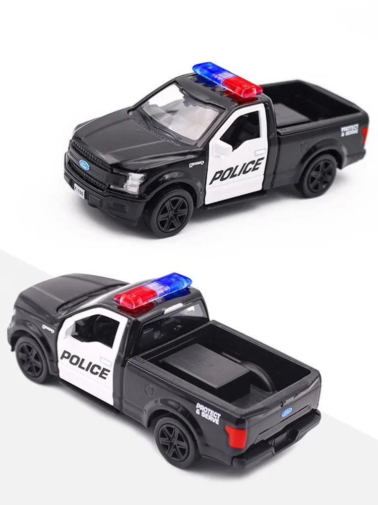 (ford F150) Miniatura Em Escala 1/36, Feita Em Liga Metálica Fundida, Com Duas Portas Que Abrem.