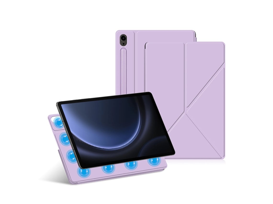 Capa Para Samsung Galaxy Tab S9 12.4 Roxa Veanxin
