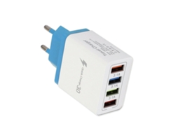 Cargador 4usb 3.1a Com Múltiplas Portas Para Telefones, Ideal Para Viagens