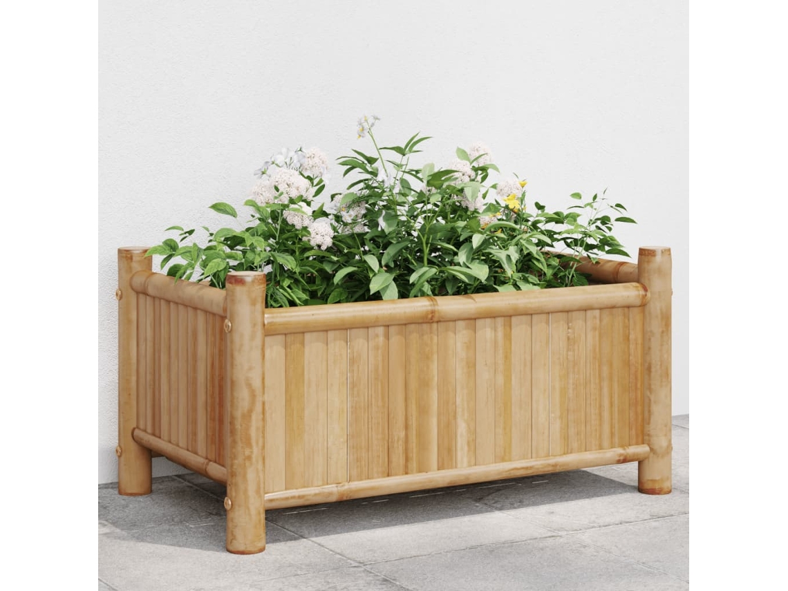 Vidaxl Vaso/floreira De Jardim 50x30x25 Cm Bambu