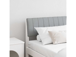 Vidaxl Cabeceira Estofada Cinzento-claro 150 Cm