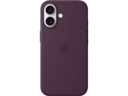 Capa APPLE Silicone Case com MagSafe para iPhone 16 (Plum)