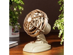 Ventilador de Secretária USB, 2 Cm, Dourado