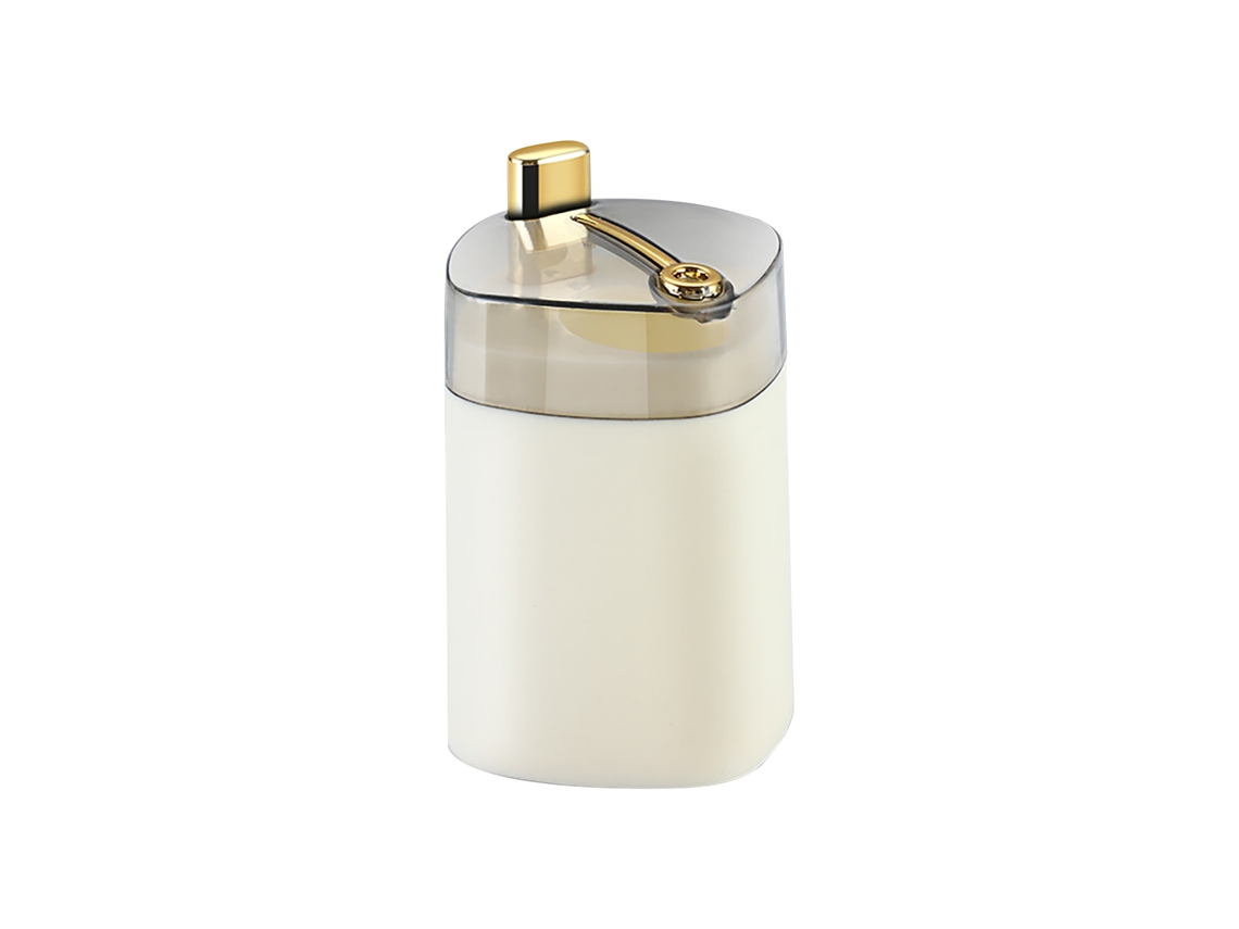 Suporte De Palito De Dentes Luxo Luz Branco Leiteiro Pressão Automática Portátil