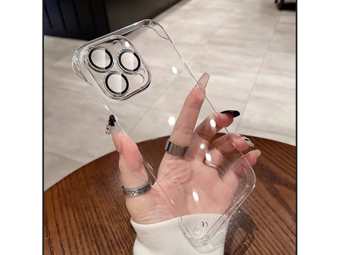 Capa Transparente Para Iphone 14 Da Apple, Sem Moldura E Com Acabamento Eletroplaqueado - Resistente A Quedas E Poeira.