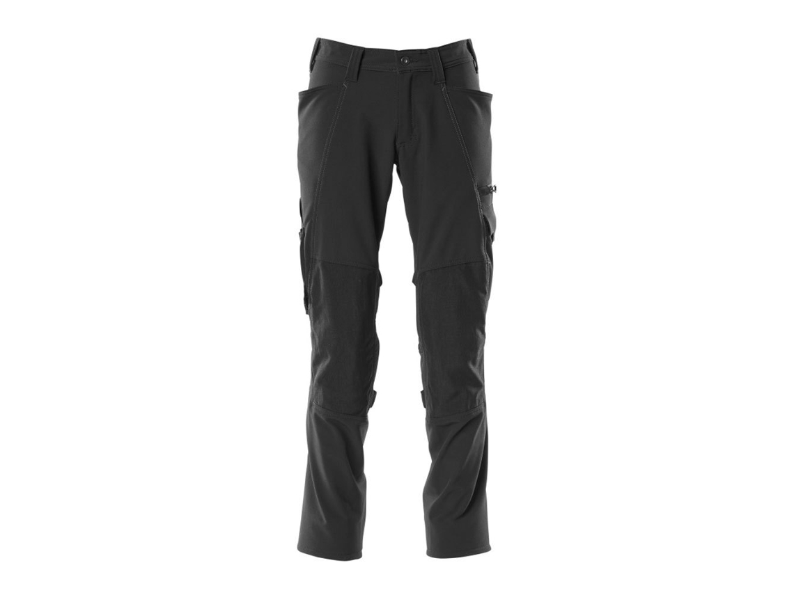 Calças Grandes Com Bolsos Para Joelheiras Accelerate 18179 Preto 46 / 35 MASCOT