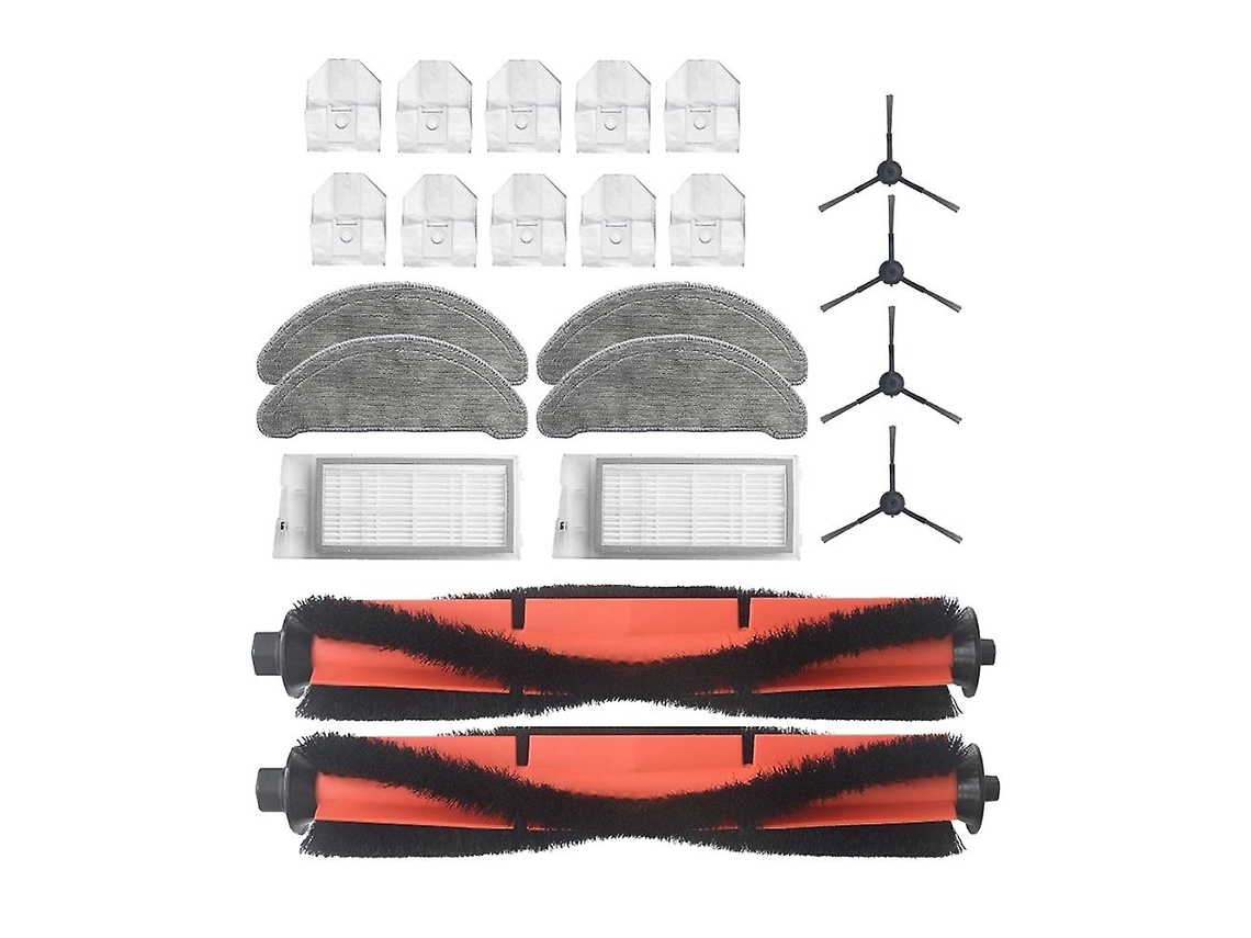 Acessórios de Aspirador Escova lateral rolante filtro hepa pano saco de pó para peças de aspirador robô Eve Plus