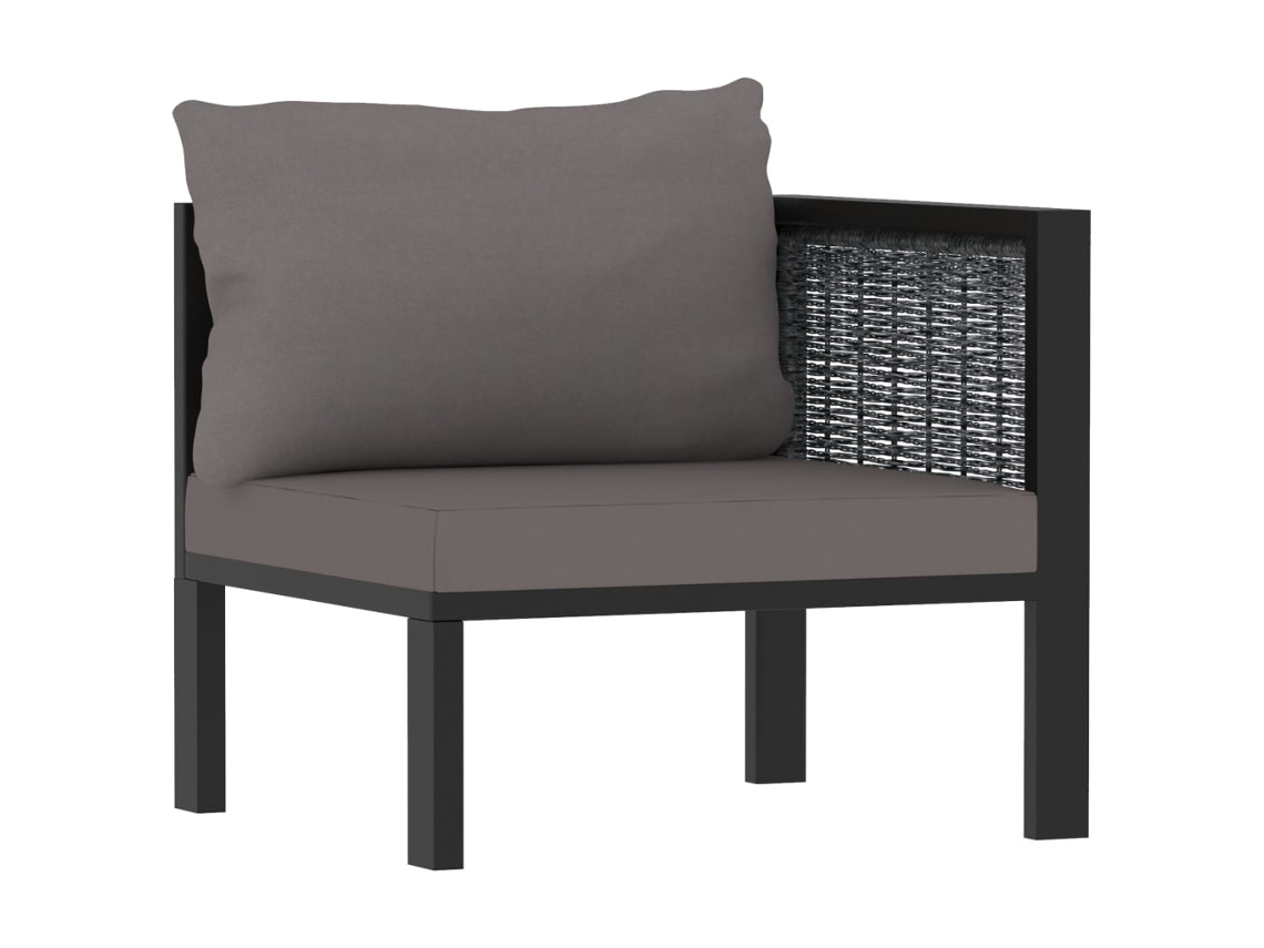 Corner Sofa, Corner Sofas Vidaxl Antracite Rattan / Vime (n/a)