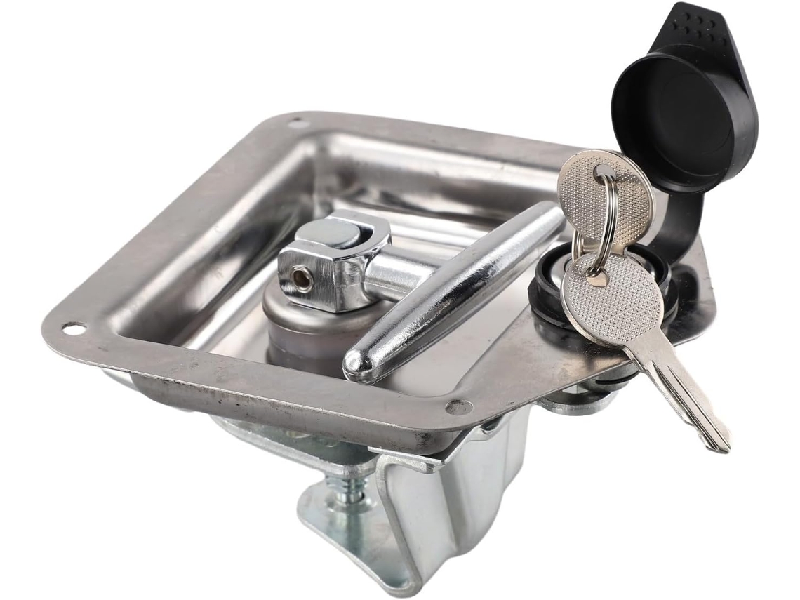 Fechadura De Porta Com Alça Em T Aço Inoxidável Para Trailers,