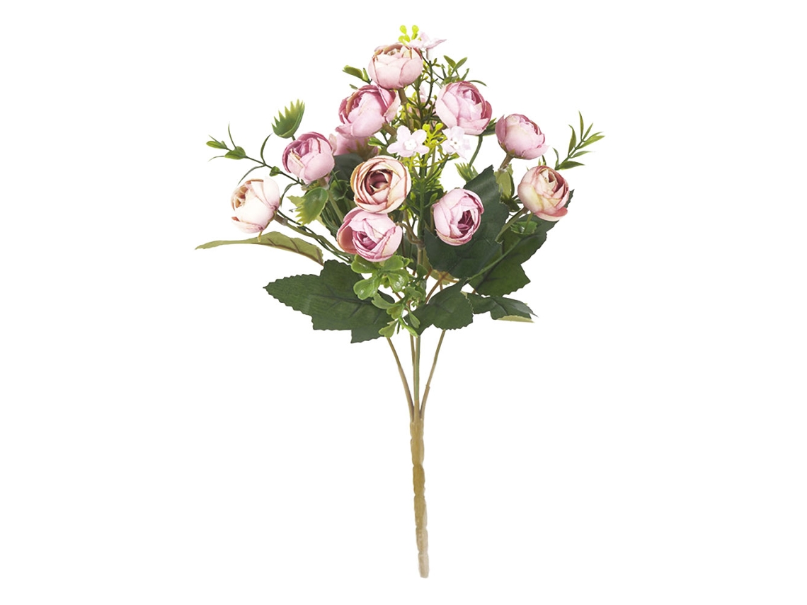 Camélia Artificial de Seda Roxo Claro 5 Rami 13 Flores Decor para Casamento Festa