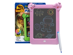 Mali quadro de Desenho Eletrônico com Led para Crianças 3+ Anos Brinquedo Educativo Dinossauro