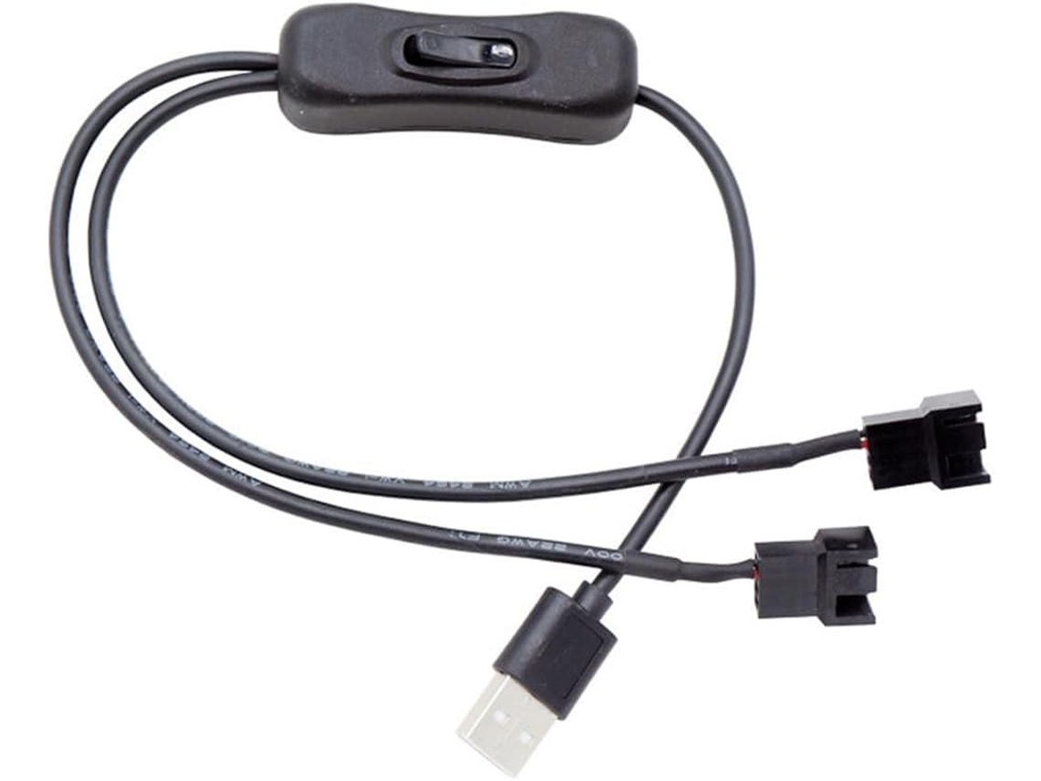 Cabo Adaptador De Alimentação Usb Pwm 5v Para Ventoinha Ou Conector
