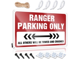 Blinovuxa Placas Engraçadas Para Garagem, Exclusivas Para Guarda Parques 30x 40cm
