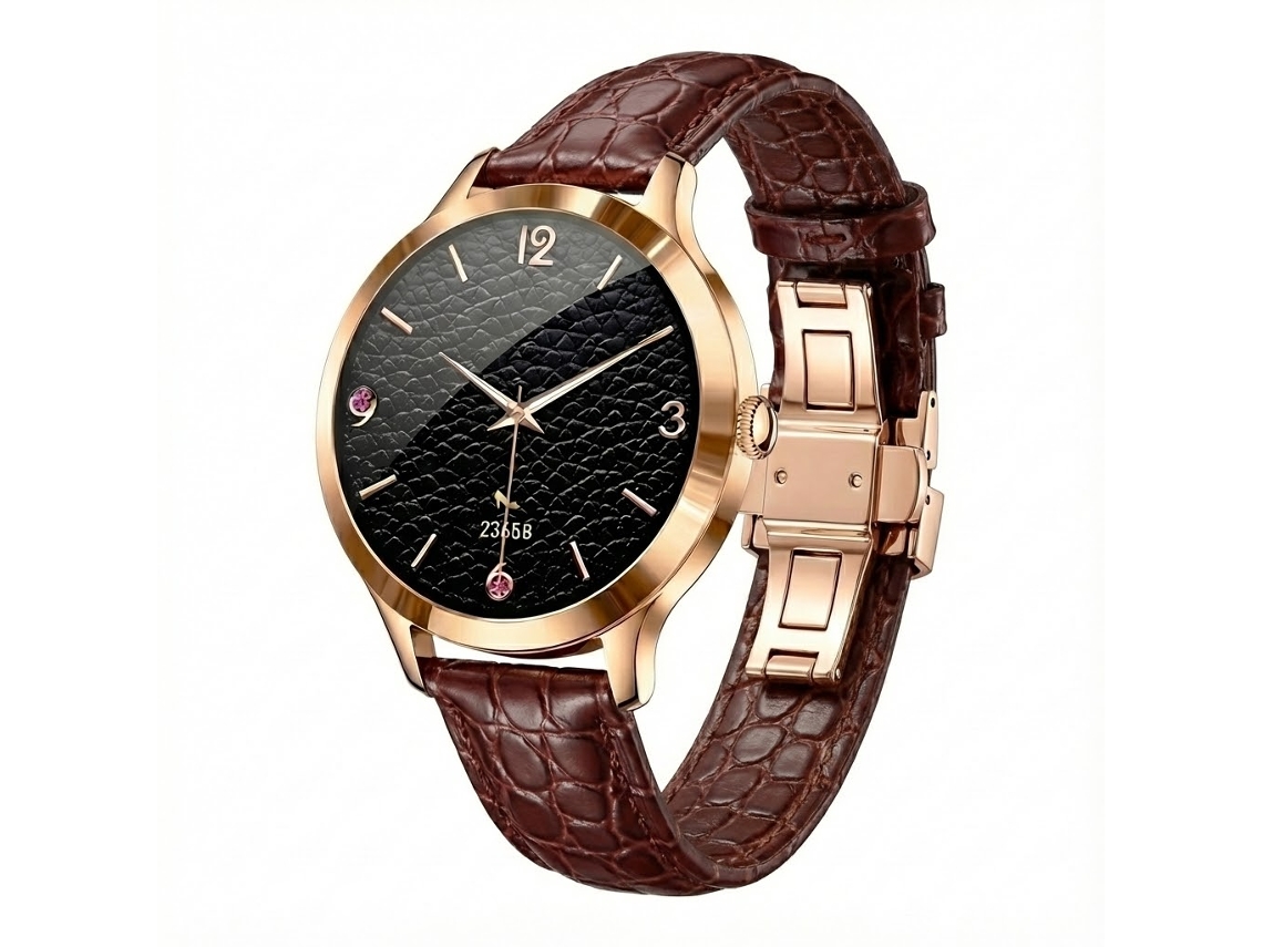 Smartwatch T91 Com Tela Amoled De 1,04 Polegadas, Design Clássico Totalmente Em Metal, À Prova D'água Ip68, Monitoramento De Frequência Card