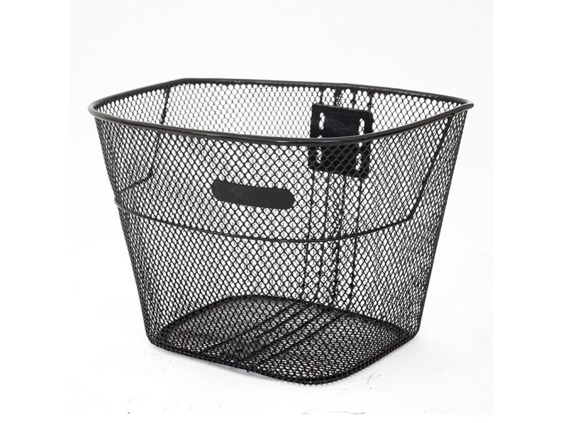Correias Ajustáveis para Cesta Dianteira de Bicicleta, Metal, Cor Preta, Dobrável, para Ciclismo, Passeio e Uso Diário AQUAFORGE