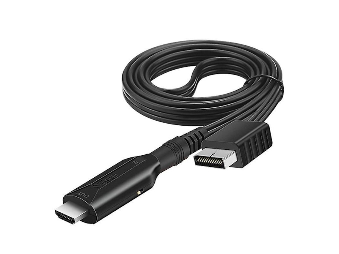 Cabo Adaptador Compatível com Hdmi para Playstation 2 Ps2, Áudio e Vídeo Rca Hd. AQUAFORGE