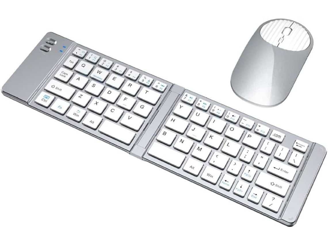 Conjunto de Teclado e Mouse com Fio Bluetooth, 2,4 Ghz Tipo c, Compatível com Celulares e Tablets. SFUSHOS