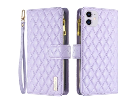 Capa Para Iphone 11 Binfen Color Pele Sintética Roxo