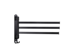 Suporte para toalhas de aço inoxidável com três barras (suporte em aço inoxidável 304, economiza espaço)