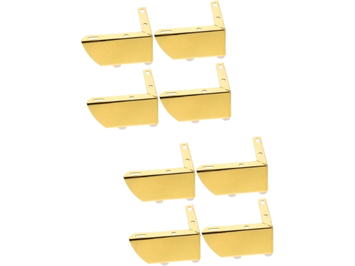 Mipcase Conjunto De 8 Pés Móveis Com Solado Resistente, Dourados, Para Sofás, Armários E Cômodas Resistentes A Arranhões