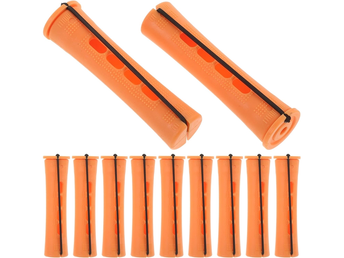 Conjunto De 30 Rolos Cabelo Redondos Sewacc, 22cm, Com Touca De Plástico Leve E Flexível, Para Permanentes E Ondas