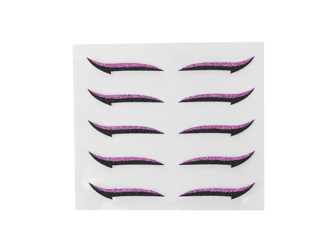 Stickers De Eyeliner Reutilizáveis Autoadesivos Coloridos Para Festas, Casamentos, Halloween E Maquiagem Diária