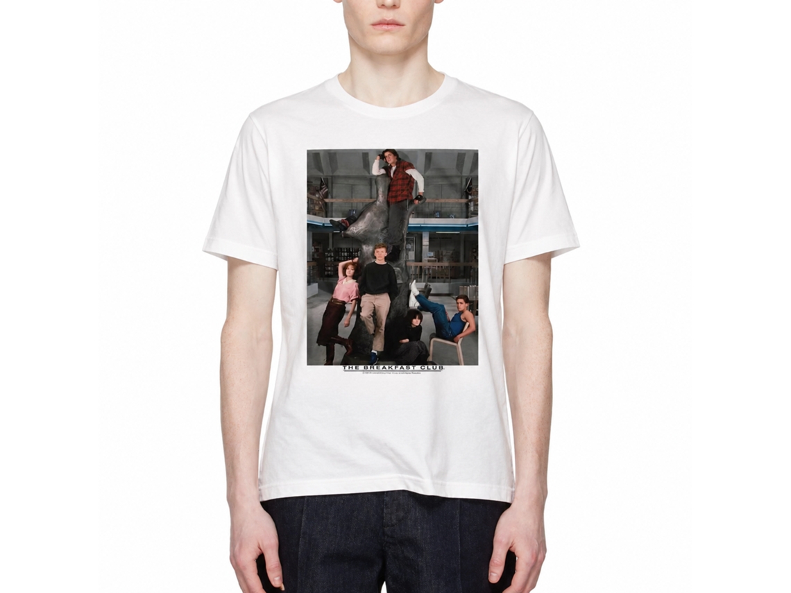 Rockinstone Breakfast Club Movie Liberry White Adult T-shirt Size:xxl