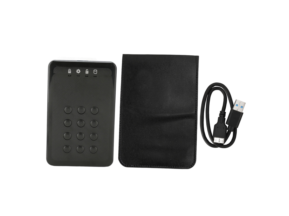 Unidade De Disco Rígido Externo Portátil Com Criptografia De Hardware, Usb3.0, 2.5 Polegadas.