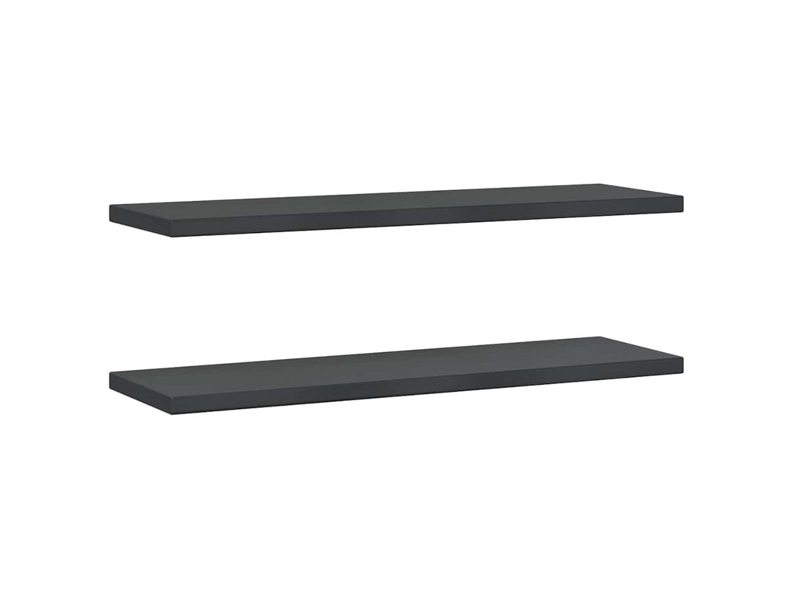 Wall Shelf, Wall Shelves Vidaxl Preto Aço Inoxidável (100 X 30 Cm)