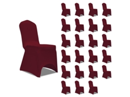 Chair Cover, Chair Covers Vidaxl Vermelho Tecido (n/a)