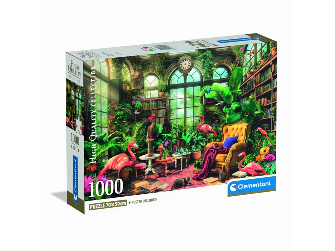 Puzzle The Greenhouse Library 1000 Peças Clementoni