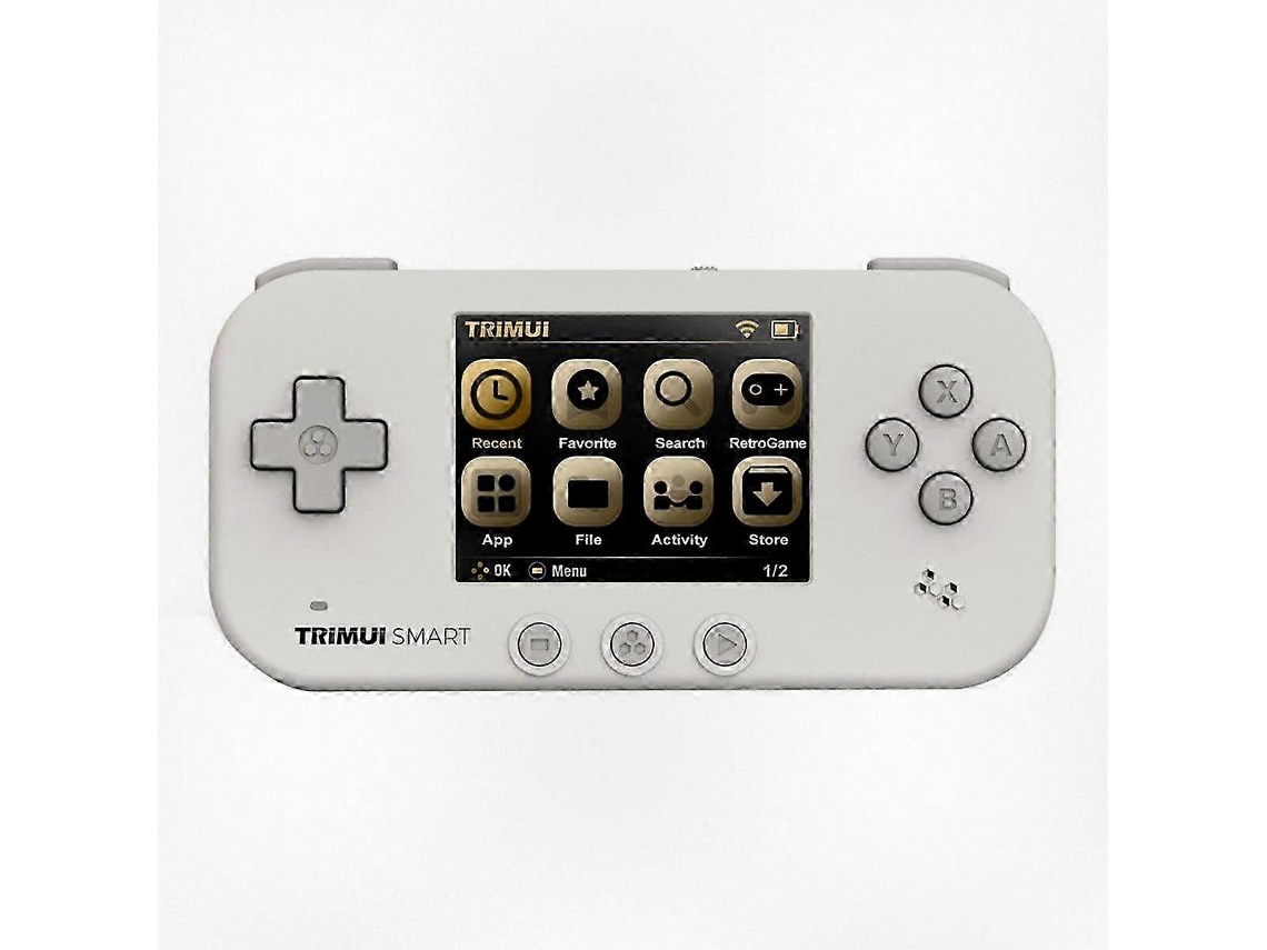 Console De Jogos Retrô Portátil De Código Aberto Com Tela Ips De 2,4 Polegadas, Compatível Com Wifi, Branco VONKELIOS