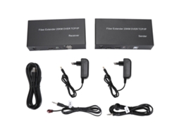 Extensor de fibra KVM HDMI EOOCOO, transmissão 1080p60hz