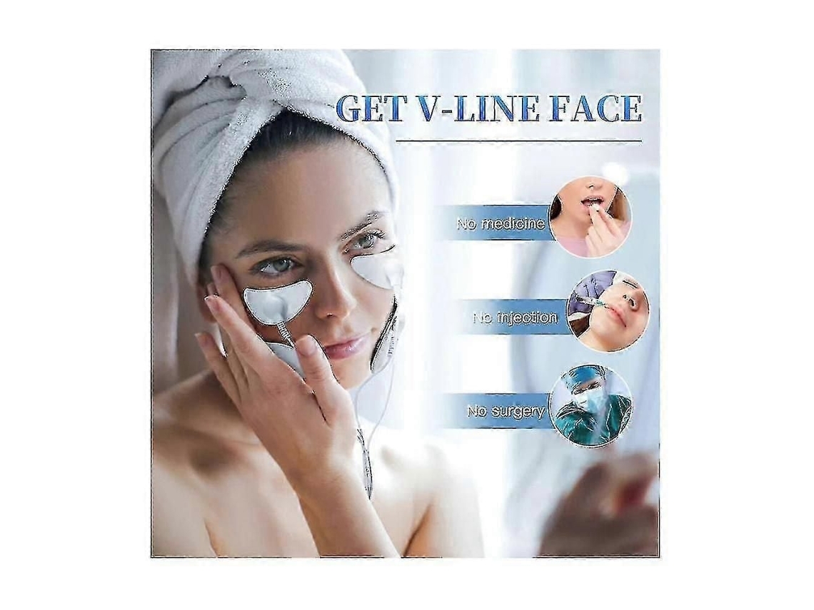Masajeador Facial Ems para Lifting Facial, Adelgaçamento em Forma de V, Beleza Olhos Wlm GOKOCO