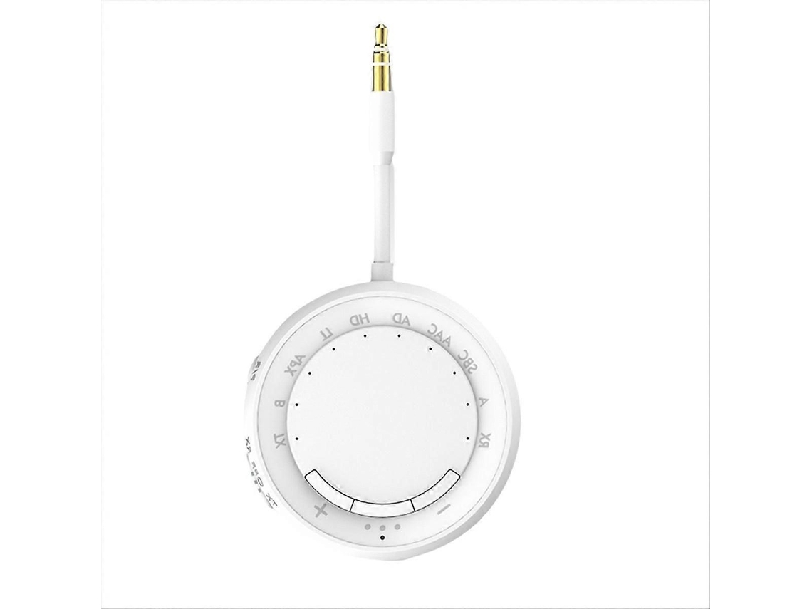Transmissor E Receptor Bluetooth 5.4 Para 2 Fones De Ouvido, Branco.