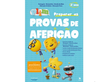 Livro Plim! Preparar as Provas de Aferição 2º Ano - 2022/2023 (Português)