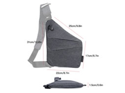 Urbannova-mochila Transversal Impermeável Ultra Leve De Poliéster