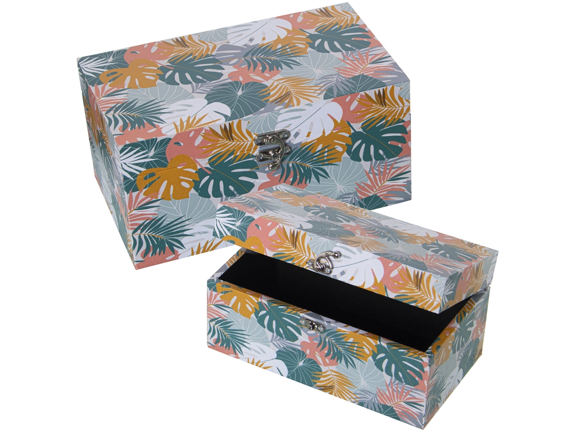 Caixa Decorativa DRW (2 Unidades - Multicor)