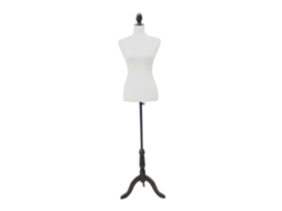 Manequim Feminino De Costura De Exibição Com Altura Ajustável 130-168cm Branco