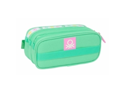 Estojo Triplo BENETTON Big Mint (21,5 x 10 x 8 cm)