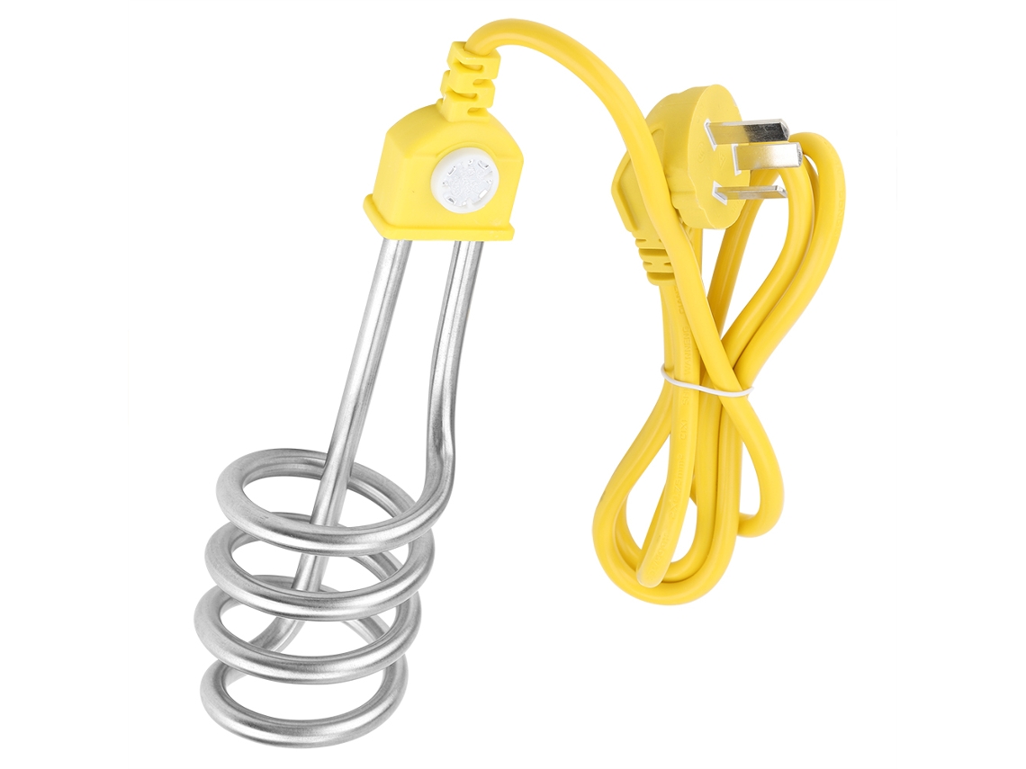 Aquecedor de Água Imersível Elétrico 1800w Elemento Aquecedor em Espiral Portátil