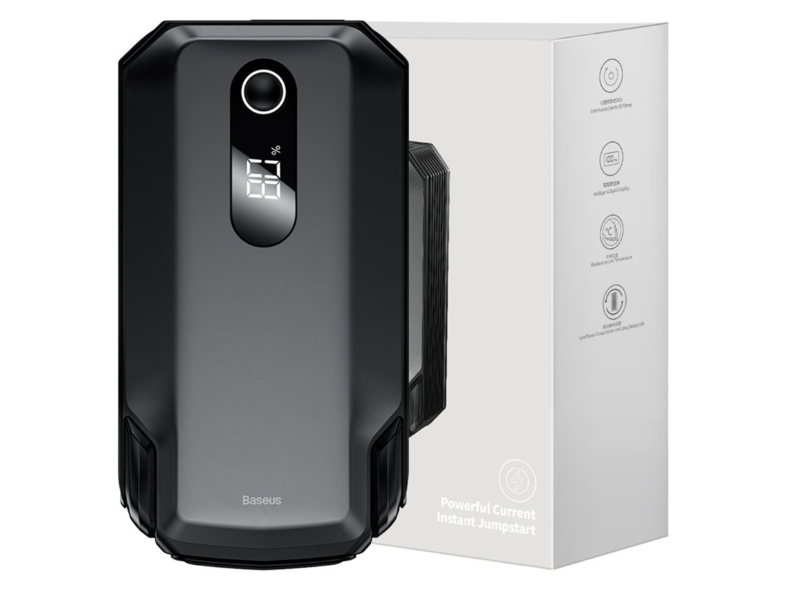 Baseus Powerbank Starter 20000mah Para Carro 2000a Com Função De Carregamento Usb