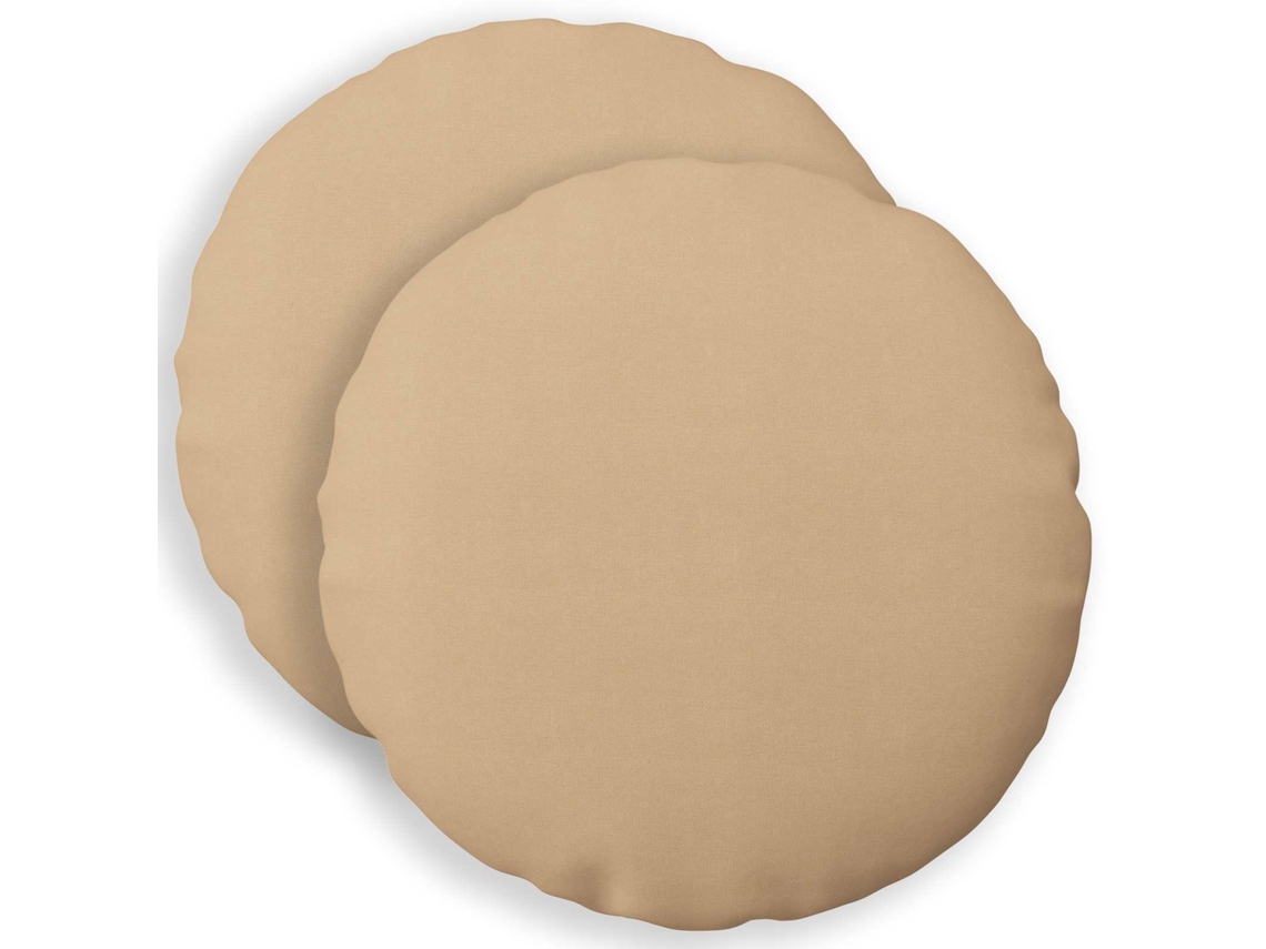 Vidaxl Almofada Com Travesseiro Heerlen 2 Unid. Creme Tecido