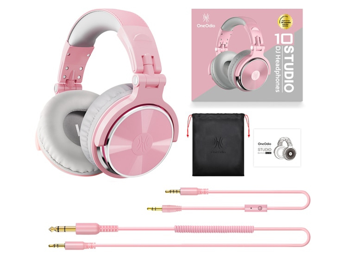 Auriculares ONEODIO Pro 50 com MicroAuriculares Over Ear Monitor Auriculares Bass Headsets