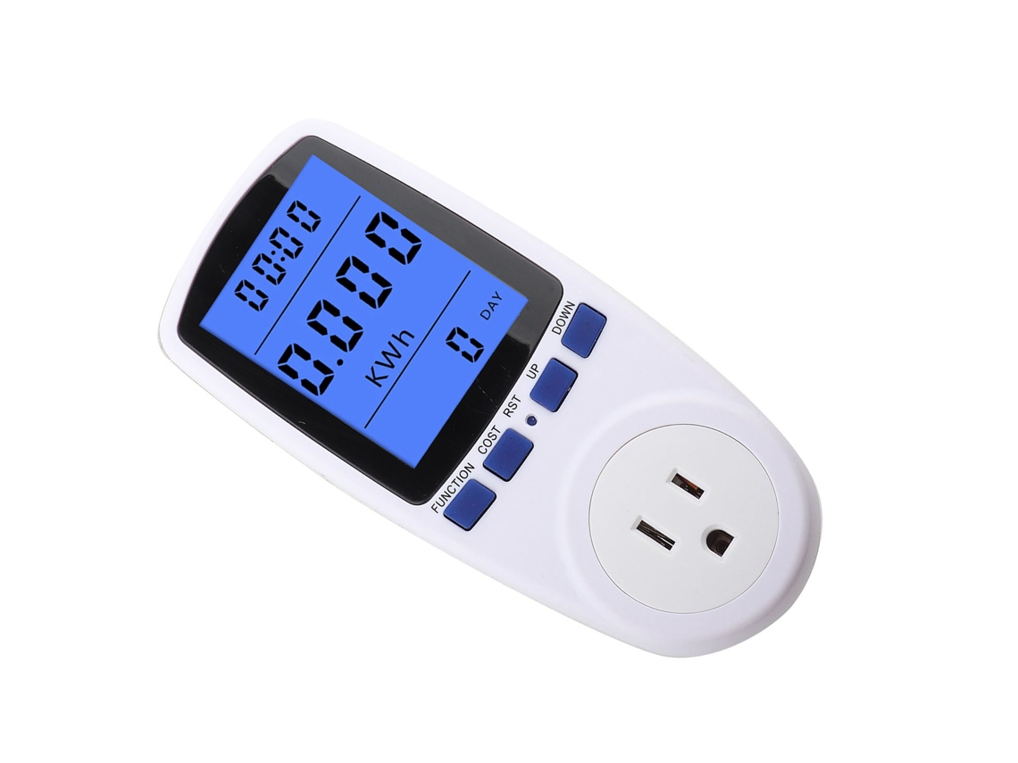 Monitor De Consumo Elétrico Medidor De Potência Plug Casa Watt Volt Amps Kwh