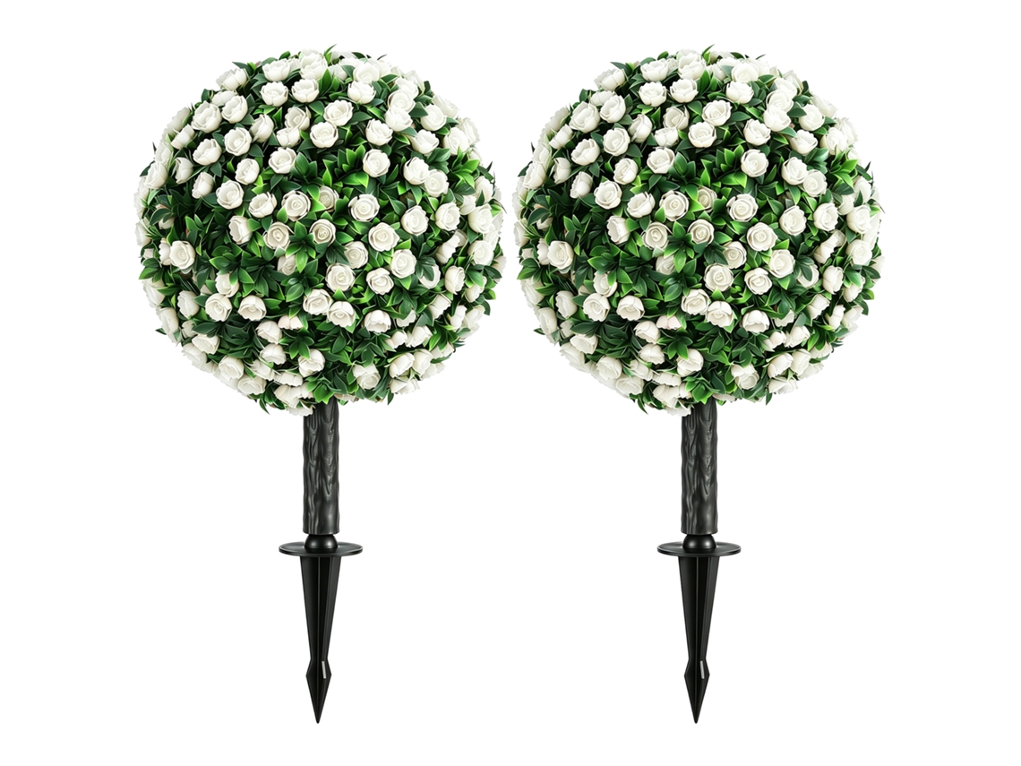 Rosas Artificiais, Com Bolas, 55 Cm