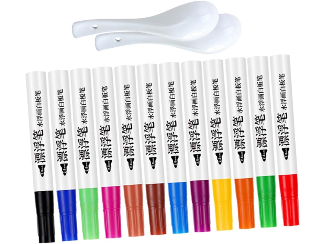 Marcadores De Tinta À Base De Água Hemoton, Apagáveis E Flutuantes