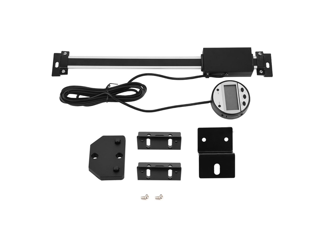 Kit De Leitura Digital Precisa 0-200mm Escala Linear Para Fresadoras E Torneiras Lcd