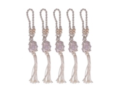 Baok-cordão De Colar Com Porta-pedras Vazio Ajustável Para Joiaria Diy, 5 Peças, Rosa Claro