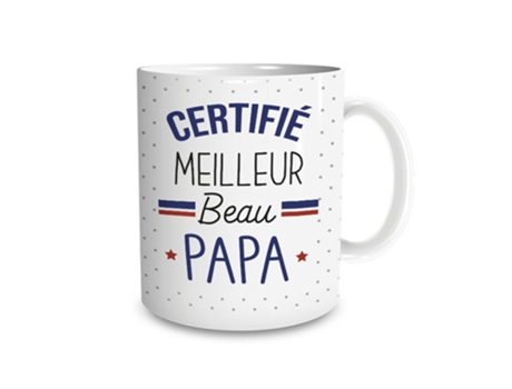 Caneca Impressa O Pai Mais Bonito Certificado / Tamanho: 11,5 X 8 X 9,7 Cm STC